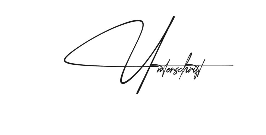 Handschriftliche Unterschrift