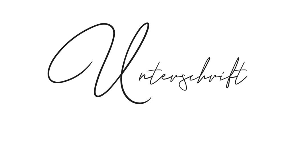 Professionelle Unterschrift